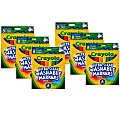 Crayola Ultra-Clean Markers, Pack Of 6 Boxes, Conical Tip, Classic Colors, 8 Markers Per Box 1 thumbnail image