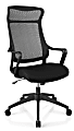 Realspace® Lenzer Mesh High-Back Task Chair, Black, BIFMA Compliant