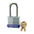 Master Lock® Long-Shackle Padlock, Steel Gray 1 thumbnail image