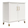 CosmoLiving by Cosmopolitan Westerleigh 34"W 2-Door Accent Cabinet, White 1 thumbnail image