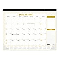 2027 Blueline Classic Gold Monthly Desk Pad Calendar, 22" x 17", Gold/White, January To December, C199003, Total Qty 1 1 thumbnail image