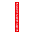 Taylor Food Container Take Out And Delivery Label Sticker Seals, 3/4" x 6", Pack Of 250 Seals 1 thumbnail image