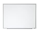 3M™ Porcelain Magnetic Dry-Erase Whiteboard, 36" x 48", Aluminum Frame With Silver Finish