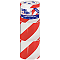 BOX Packaging Striped Vinyl Tape, 3" Core, 4" x 36 Yd., Red/White, Case Of 3 1 thumbnail image