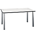 Bush Business Furniture Aspen Rectangle Table, 57"W x 29"D, White Spectrum, Standard Delivery