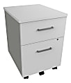 Linea Italia, Inc 20&quot;D Vertical Mobile File Cabinet, White 1 thumbnail image