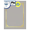 Geographics® Document Covers, 9 1/2" x 12 1/4", Gray, Pack Of 6