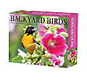 2024 Willow Creek Press Page-A-Day Daily Desk Calendar, 5" x 6", Backyard Birds, January To December