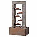 Kenroy Home Spillway Indoor Table Fountain, 19"H x 10"W x 6"D, Slate/Copper 1 thumbnail image
