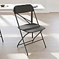 Flash Furniture Hercules Big And Tall Commercial Folding Chairs, Gray, Set Of 4 Chairs