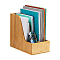 Mind Reader Vertical File Storage, 10"H x 11"W x 6"D, Brown 1 thumbnail image
