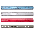 Office Depot® Brand Transparent Plastic Ruler For Binders, 12", Assorted Colors (No Color Choice)