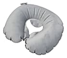 Samsonite® Travel Pillow, Compact Inflatable, 3 3/8"H x 2 3/8"W x 1/16"D, Charcoal 1 thumbnail image
