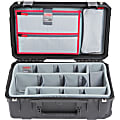 SKB Cases iSeries Protective Case With Padded Dividers And Wheels, 19-1/2" x 10-1/2" x 6-3/4", Black 1 thumbnail image