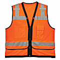 Ergodyne GloWear Safety Vest, Heavy-Duty Mesh, Type-R Class 2, Small/Medium, Orange, 8253HDZ