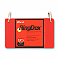 Mead® RingDex Index Cards In Ring Binder, 1"H x 5"W x 3 3/4"D, Assorted Colors 1 thumbnail image