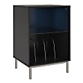 Ameriwood™ Home Lumina Turntable Stand, 30”H x 20-3/4”W x 17-15/16”D, Black 1 thumbnail image