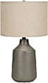 Monarch Specialties Bartlett Table Lamp, 24"H, Gray Base/Beige Shade 1 thumbnail image