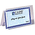 C-Line Tent Card - For Laser, Inkjet Print - Letter - 8.50" x 11" - 160 / Box - White" 1 thumbnail image