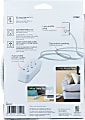 Cordinate 3-Outlet Grounded Extension Cord, 10', Gray/White, 37592 1 thumbnail image