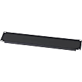 Sanus Component Series 2RU AV Rack Blank Panel - Flanged Blank Panel - Black - Steel - Black Powder Coat - 2U Rack Height - 19.1" Width