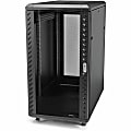 StarTech 32U 19" Server Rack Cabinet, Adjustable Depth 6-32 inch, Flat Pack, Lockable 4-Post Network/Data Rack Enclosure with Casters - RK3236BKF 1 thumbnail image