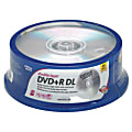 Office Depot® Brand DVD+R Recordable Double Layer Media Spindle, 8.5GB/240 Minutes, Pack Of 25 1 thumbnail image