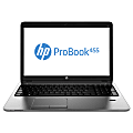 HP ProBook 455 G1 15.6" LCD Notebook - AMD A-Series A8-5550M Quad-core (4 Core) 2.10 GHz - 4 GB DDR3L SDRAM - 500 GB HDD - Windows 7 Professional 64-bit - 1366 x 768 1 thumbnail image