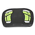 Mind Reader Height-Adjustable Under Desk Footrest With Foot Prints, 3.82"H x 17.72"W x 13.23"D, Green 1 thumbnail image