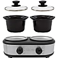 Nesco Dual Serving Station - Dual Warmer/Plates - 1.25 quart per Container - 170 W Electric Power Source - Stainless Steel 1 thumbnail image