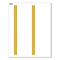 Avery® Print-To-The-Edge Labels With Sure Feed® Technology, S00-D1N-PRWMP10, Rectangle, 1" x 2-5/8", Matte White, Preprinted Dipped Gold Edge Design, Pack Of 160 1 thumbnail image