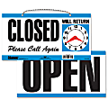 U.S. Stamp & Sign "Open/Closed" Sign, 6"H x 11 1/2"W 1 thumbnail image