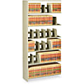 Tennsco 88"H Add-On Unit For Snap-Together Open Shelving, Sand