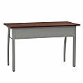 Linea Italia, Inc. 47"W Office Desk, Gray/Cherry 1 thumbnail image