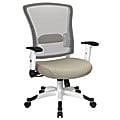Office Star™ Space Seating Mesh Mid-Back Chair, Sandstone/White