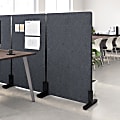 WorkPro® Motiva Freestanding Privacy Screen, 54-7/8”H x 34-1/8”W x 15”D, Cool Charcoal, Standard Delivery 1 thumbnail image
