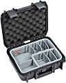 SKB Cases iSeries Protective Case With Padded Dividers, 11" x 8" x 4-1/2", Black
