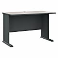 Bush Business Furniture Office Advantage Desk 48"W, Slate/White Spectrum, Standard Delivery