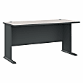 Bush Business Furniture Office Advantage Desk 60"W, Slate/White Spectrum, Standard Delivery 1 thumbnail image