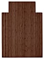 Anji Mountain Roll-Up Chair Mat With Lip, Rectangular, 36" x 48", Walnut 1 thumbnail image