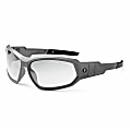 Ergodyne Skullerz® Safety Glasses, Loki, Matte Gray Frame, Clear Lens 1 thumbnail image