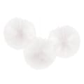 Amscan Fluffy Decorations, 12" x 12", White, Pack Of 3 Decorations