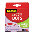 Scotch® Permanent Adhesive Dots, Medium Craft, Pack Of 300