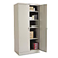 Tennsco Deluxe Steel Storage Cabinet, 4 Adjustable Shelves, 78"H x 36"W x 24"D, Light Gray 1 thumbnail image