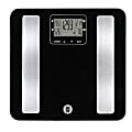 Conair Weight Watchers Body Analysis Glass Scale, 12-1/4” x 12-5/8”, Black 1 thumbnail image