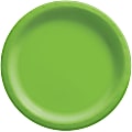 Amscan Round Paper Plates, Kiwi Green, 6-3/4”, 50 Plates Per Pack, Case Of 4 Packs 1 thumbnail image