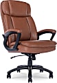 Serta® Big And Tall Ergonomic Bonded Leather High-Back Office Chair, Cognac/Black