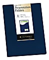 Southworth® Professional Presentation Folders, Single-Pocket, 9" x 12", Letter Size, Navy, Pack Of 8 1 thumbnail image