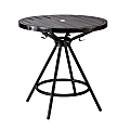 Safco CoGo™ Outdoor/Indoor Round Table, 30" Diameter, Black