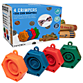 Nadex Coins NXTE-1460 Assorted Preformed Crimped-End Coin Roll Wrappers With Color-Coded Coin-Wrapper Crimping Tool, Multicolor, Pack Of 256 Wrappers 1 thumbnail image